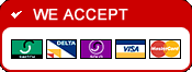 All major credit cards accepted!